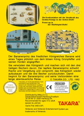 Banana Prince (Germany) box cover back